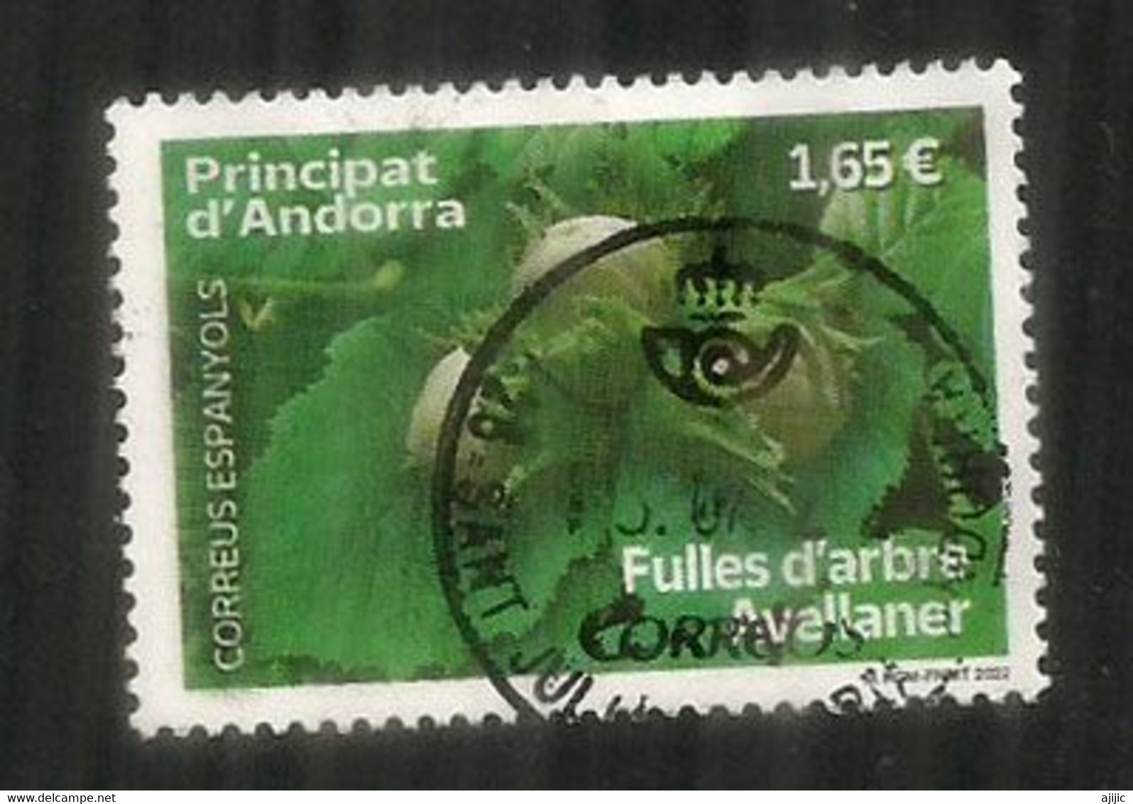 ANDORRE ESP. 2022 Les Noisetiers (Noisettes)  Timbre Oblitéré, 1 ère Qualité - Used Stamps