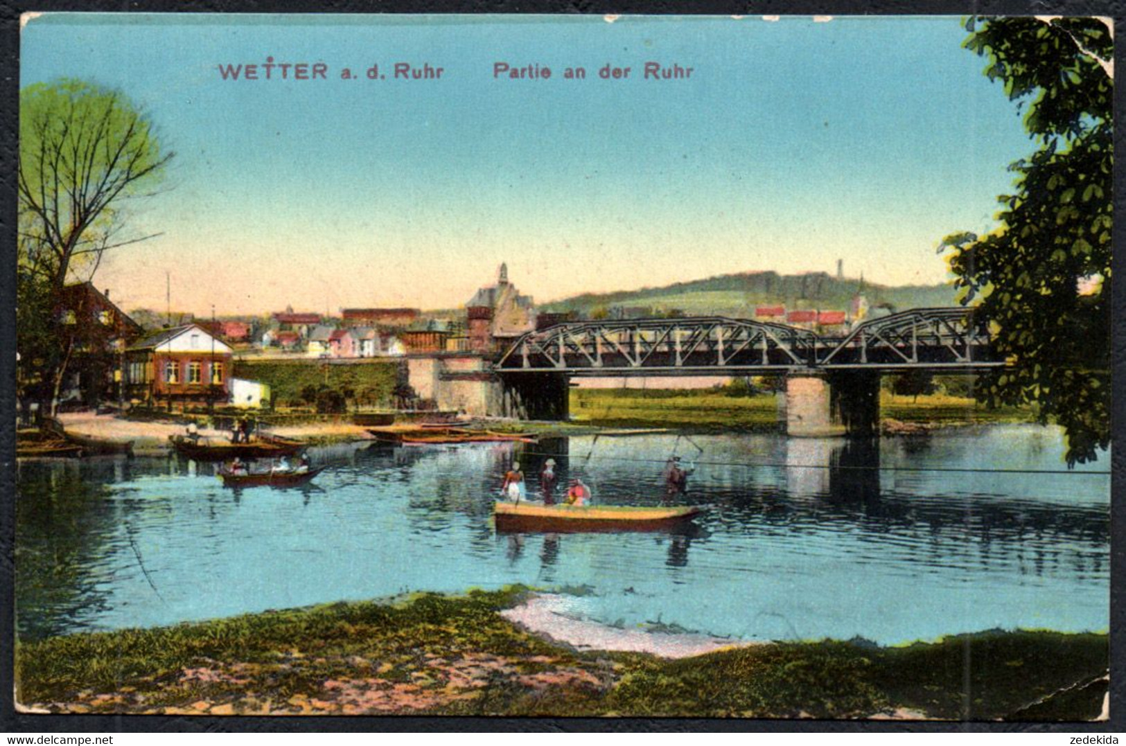 F8941 - Wetter An Der Ruhr - Brücke - Gastwirtschaft Ruhrfähre Fähre - Verlag Heiss & Co - Wetter