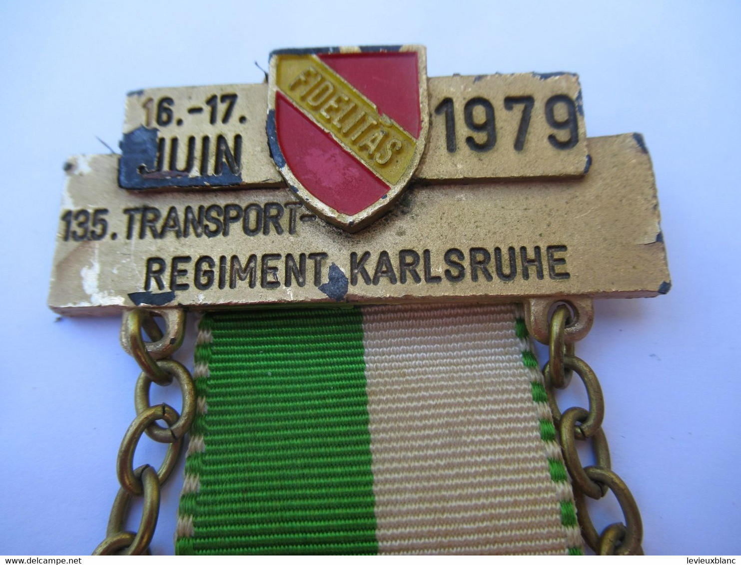 Médaille Souvenir/ 135éme Régiment Du Train/Karlsruhe/ Allemagne/ Avec Drapeaux FR-D-US-CND / 1979        SPO388 - Marine