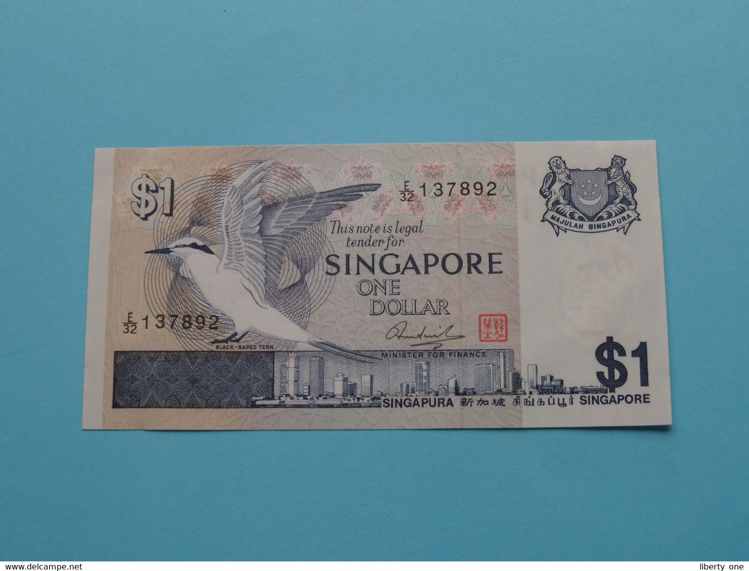 1 $ ( E/32 137892 ) Singapore ( Voir / See > Scans ) UNC ! - Singapore