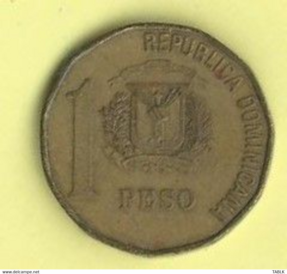 M033 - DOMINICAANSE REPUBLIEK - 1 PESO 1991 - Dominicaine