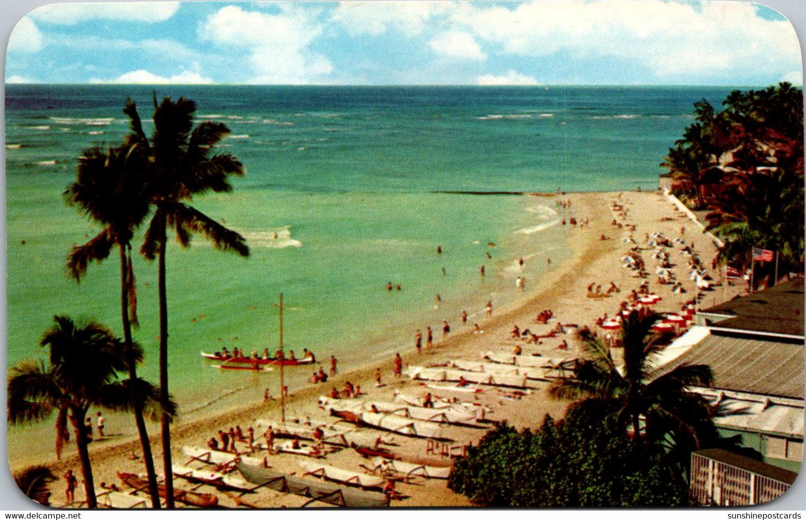 Hawaii Waikiki Beach Aerial View - Honolulu