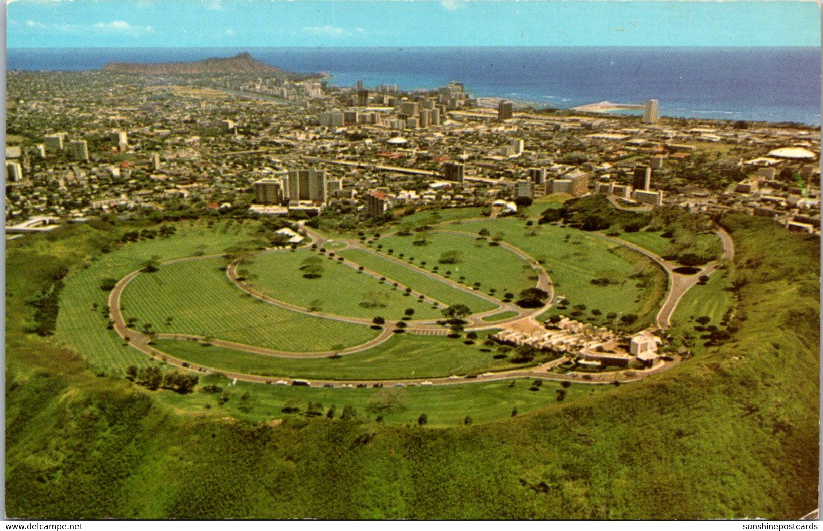 Hawaii Honolulu The National Cemetery Of The Pacific Aerial View - Honolulu