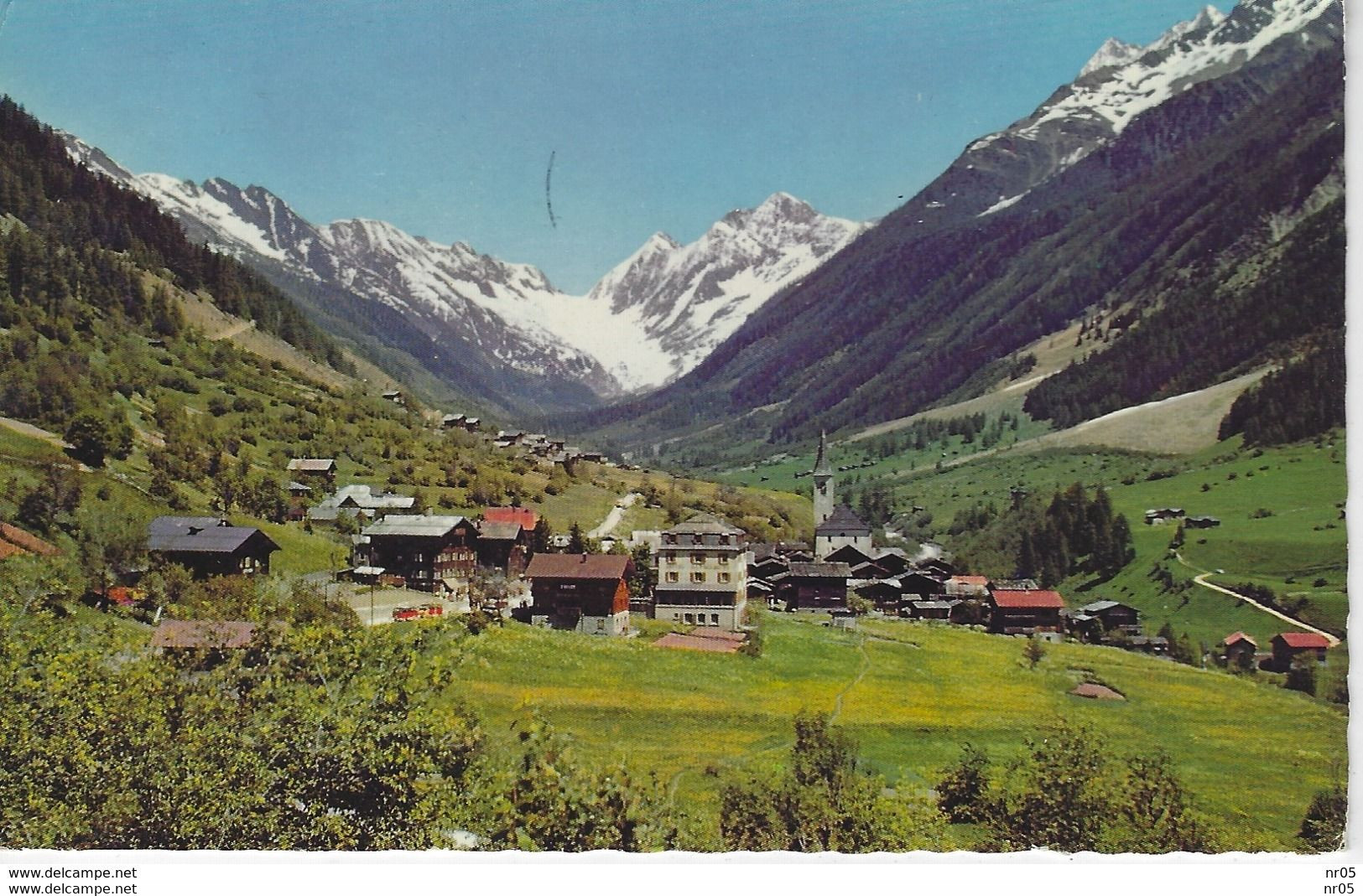 SUISSE - KIPPEL  ( Lotschental )  Mit Lotschenlucke + Timbre ERNEN Serie Landscape YT CH 939 + Flamme Brig Am Simplon 75 - Ernen