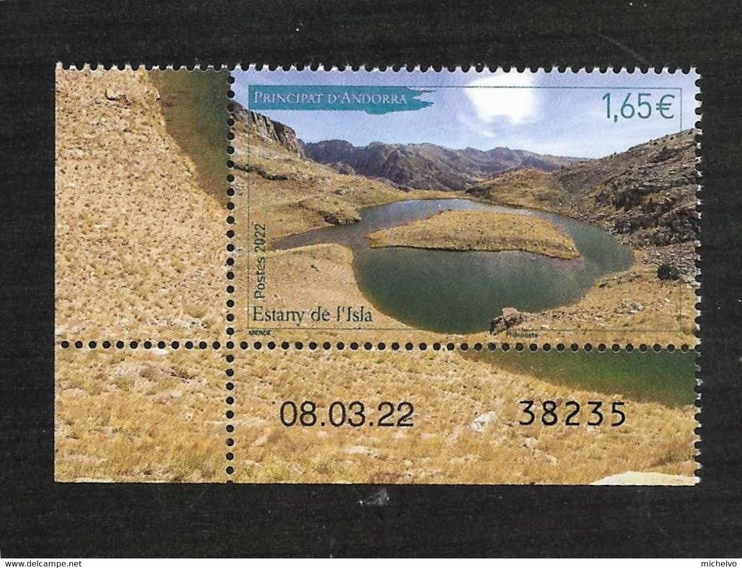 Andorre 2022 - Estany De L' Isla ** (coin Daté) - Unused Stamps