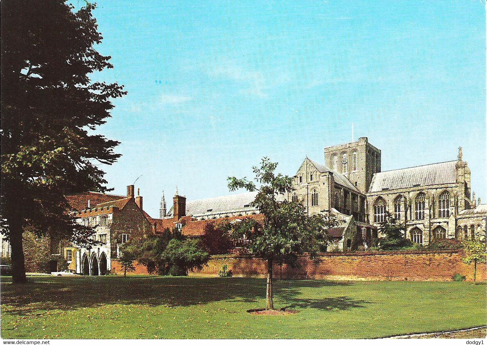 WINCHESTER CATHEDRAL, WINCHESTER, HAMPSHIRE,  ENGLAND.  UNUSED POSTCARD Lg8 - Winchester