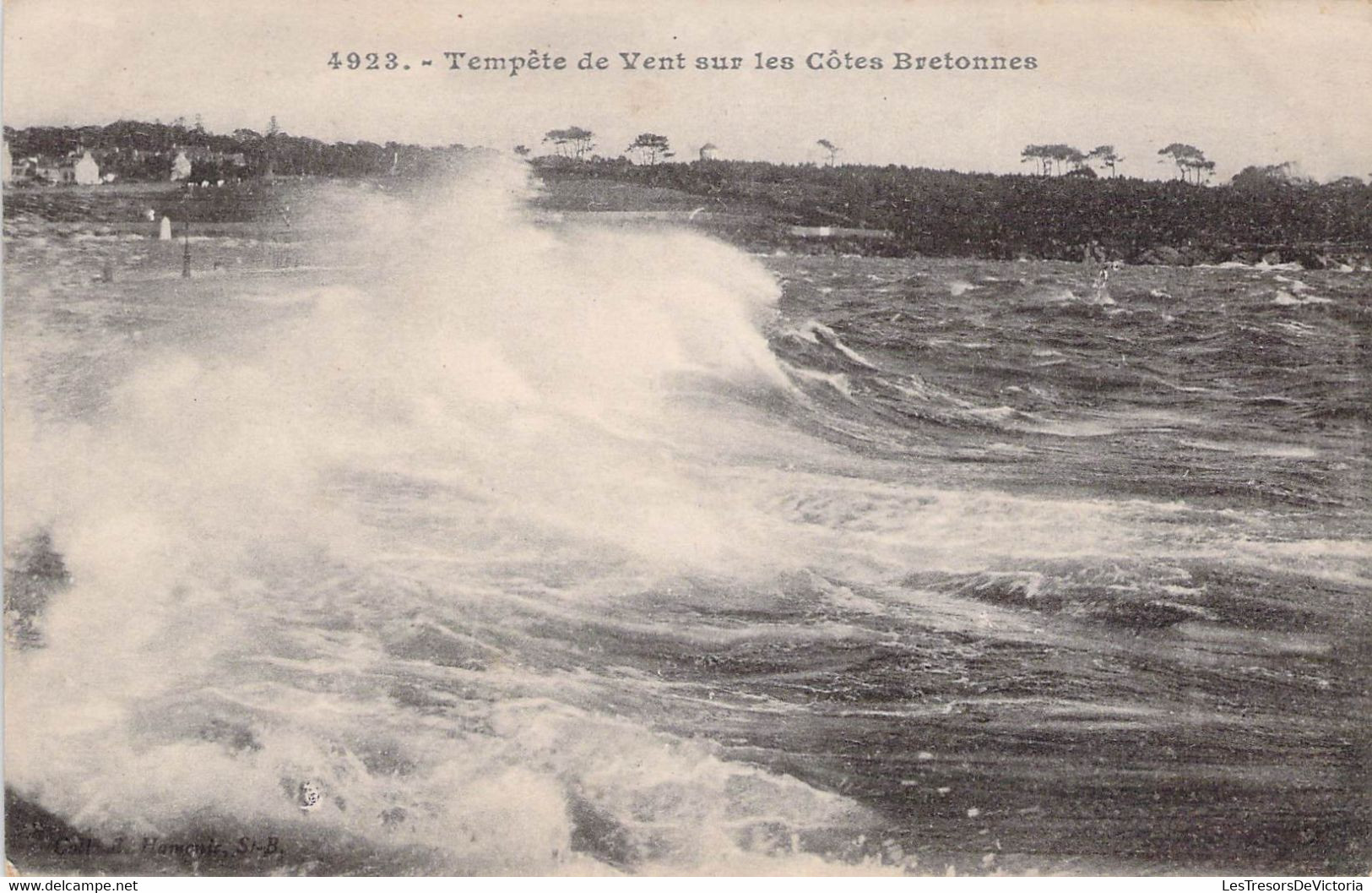 CPA - BRETAGNE - Tempête De Vent Sur Les Côtes Bretonnes - Vague - Bretagne