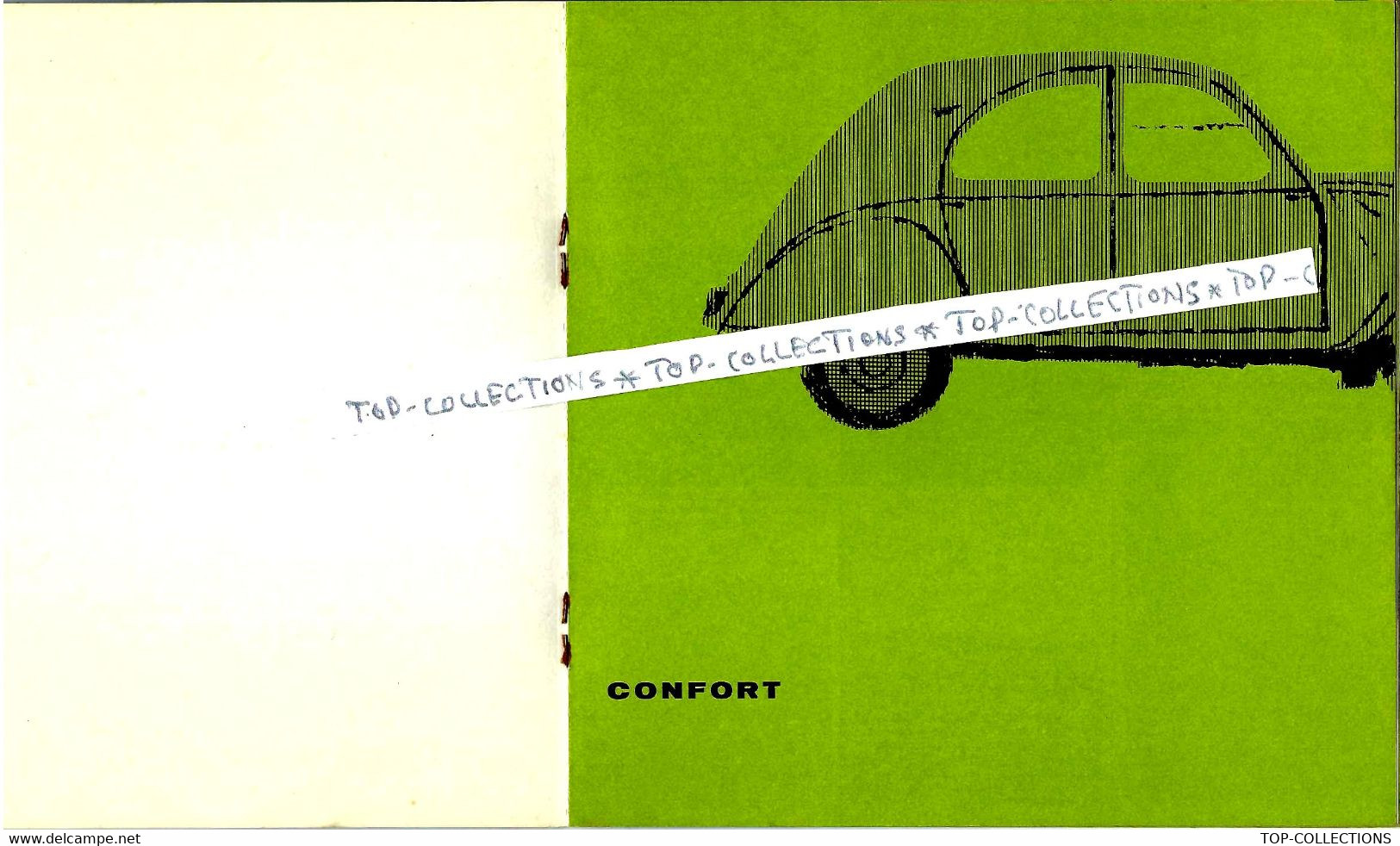 SUPERBE PLAQUETTE CARNET ENTRETIEN 2 CV CITROEN CIRCA 1960 Maquette COULEURS ET DESSINS Par P.M.COMTE ETAT SUPERBE - Advertising