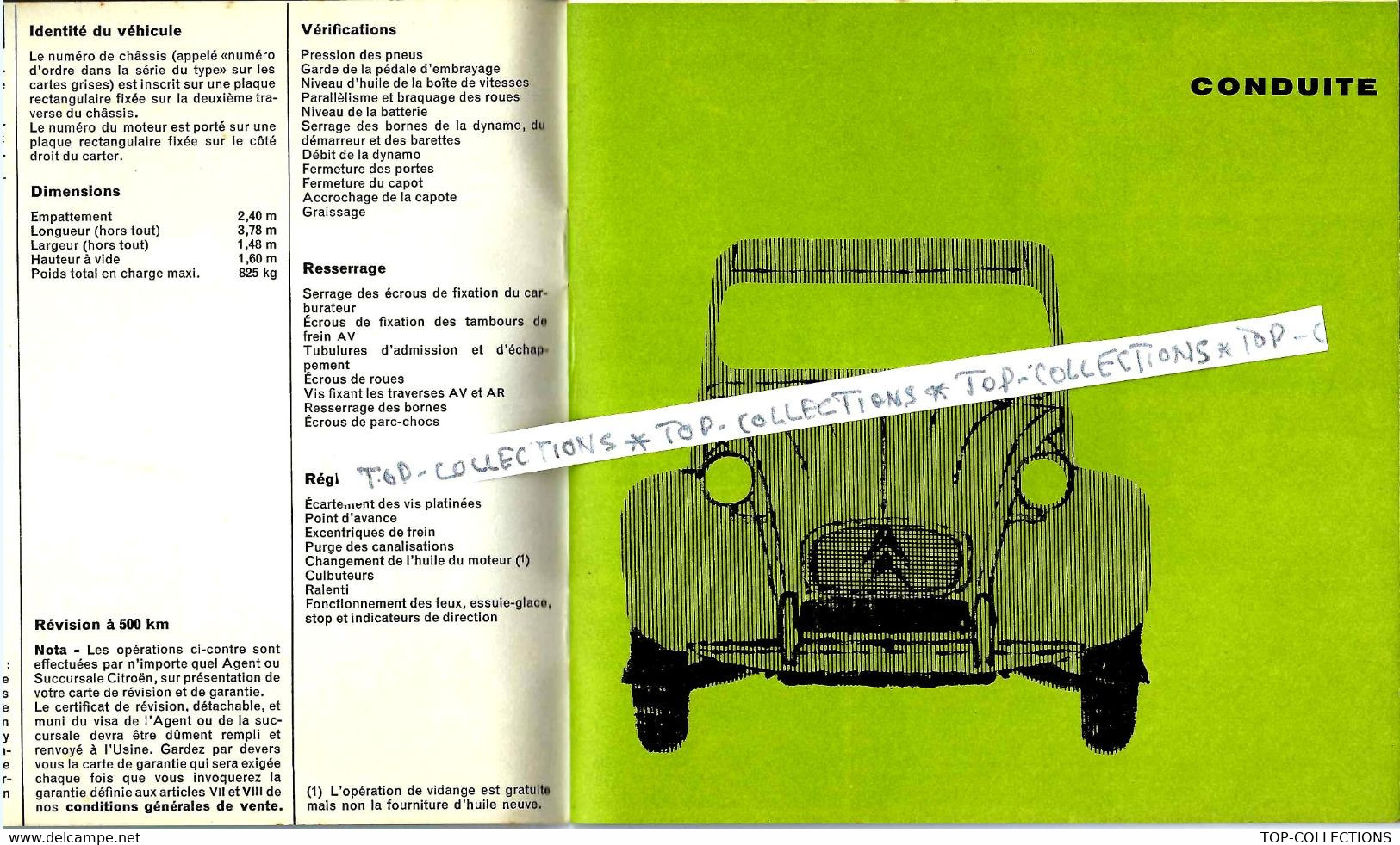 SUPERBE PLAQUETTE CARNET ENTRETIEN 2 CV CITROEN CIRCA 1960 Maquette COULEURS ET DESSINS Par P.M.COMTE ETAT SUPERBE - Reclame