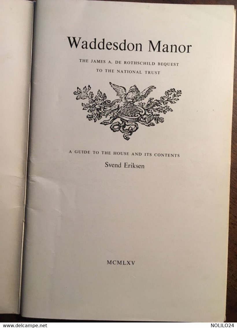 GUIDE Publication WADDESDON MANOR " The James A. DE ROTHSCHILD BEQUEST TO TNE NATIONAL TRUST - Culture