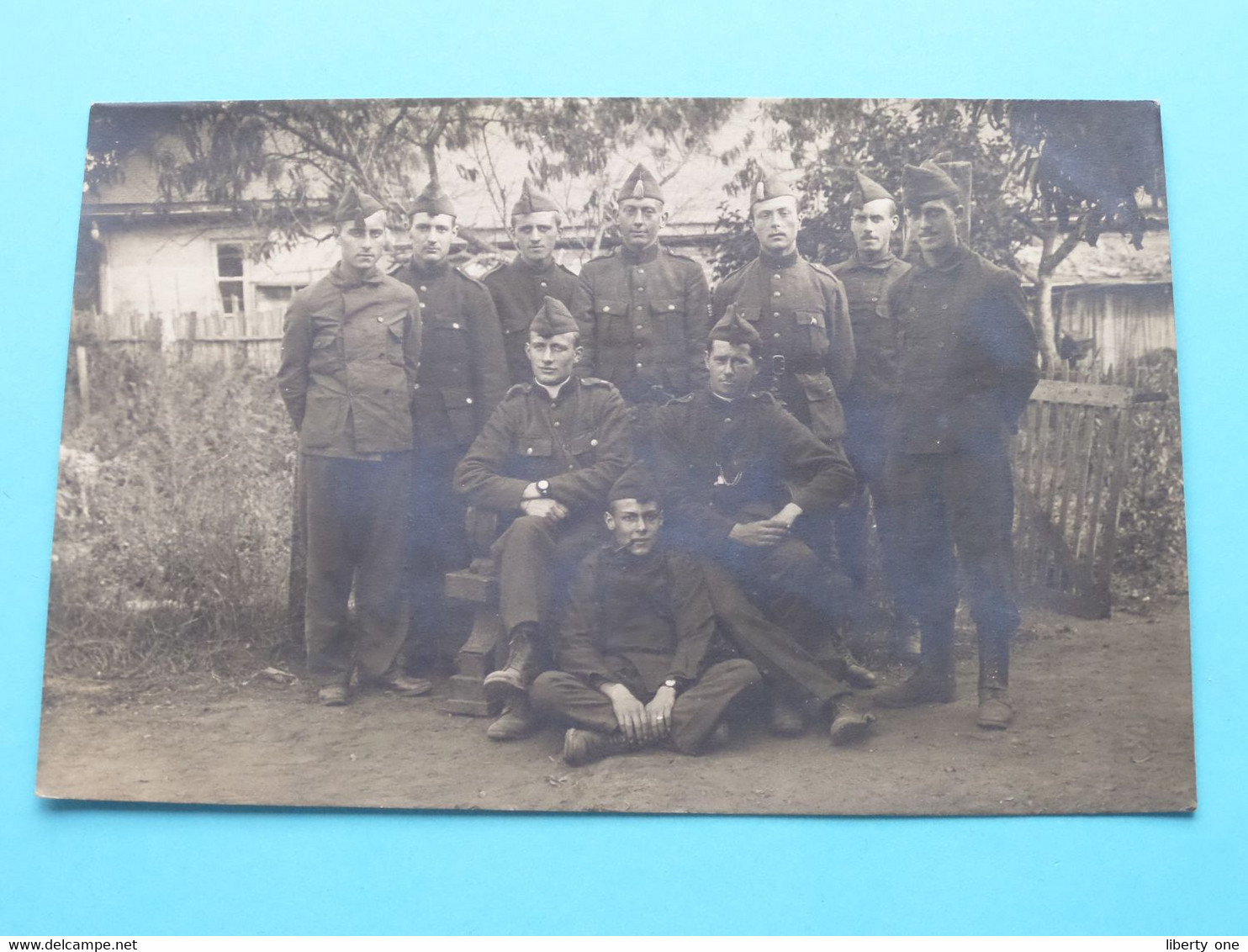 Belgische Militairen Op College In The UK Op Camp In D'AUVOURS ( Voor NAMEN > Zie / Voir Scans ) Anno 1918 ! - Guerra, Militares