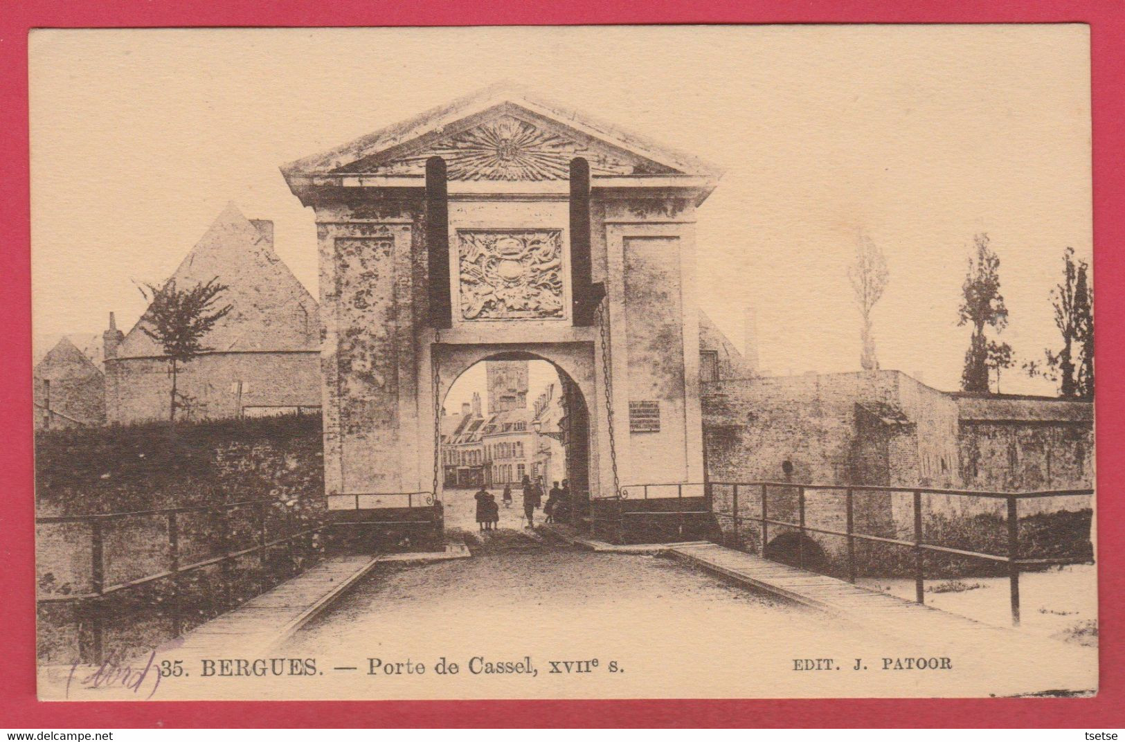 Bergues - Porte De Cassel  XIIe S - 1927  ( Voir Verso ) - Bergues