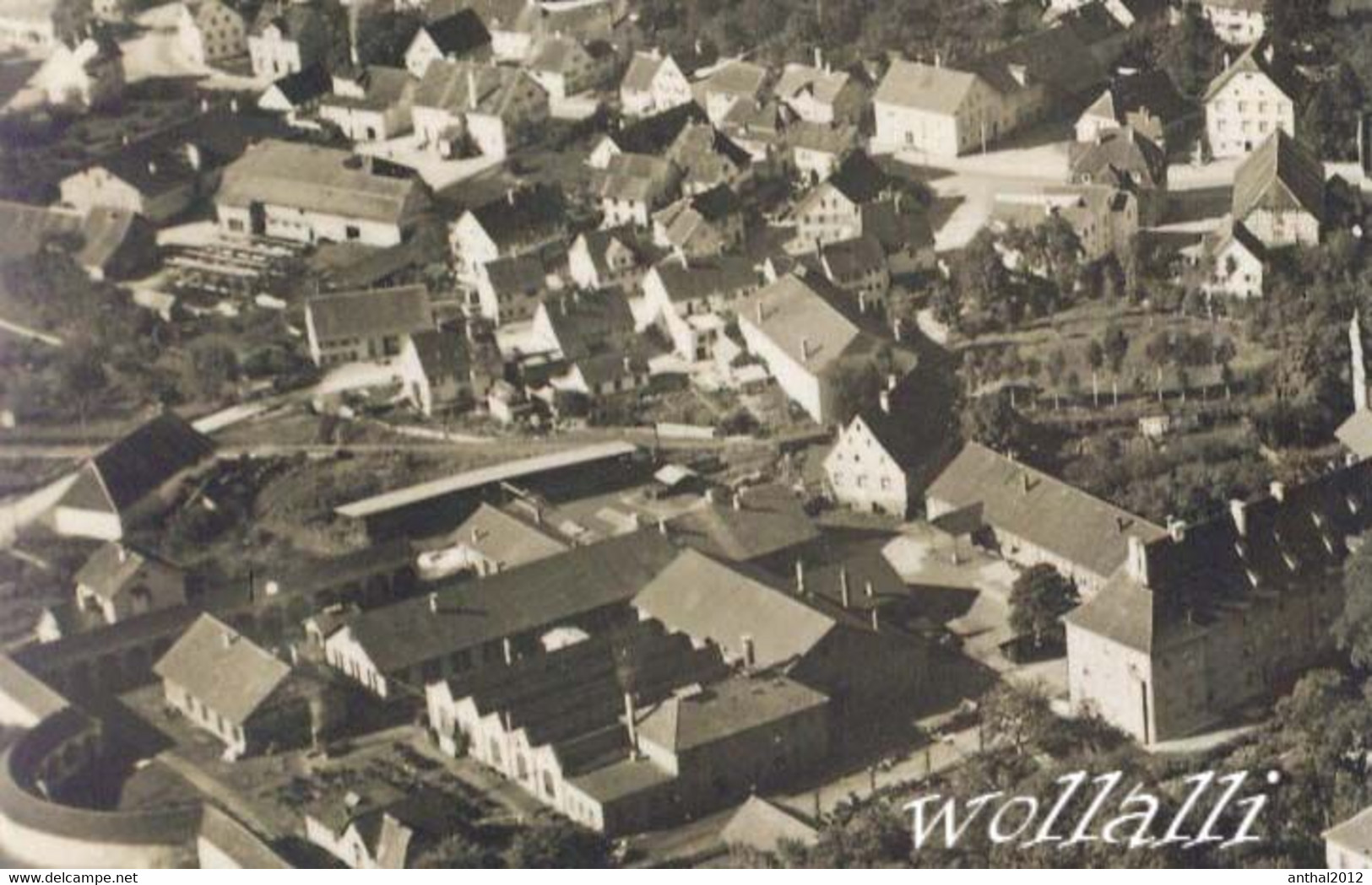 Rar Luftbildaufnahme Schussenried Wohnhäuser Mit Sportplatz Stadion Ca. 1950er - Bad Schussenried