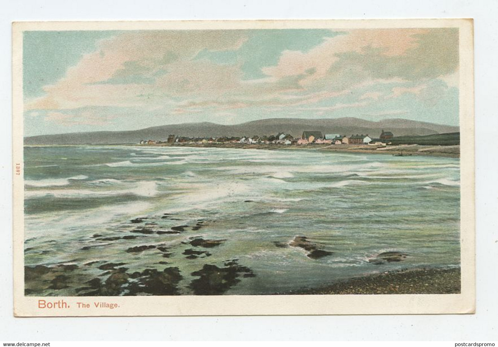 BORTH, Cardiganshire, The Village  ( 2 Scans ) - Cardiganshire