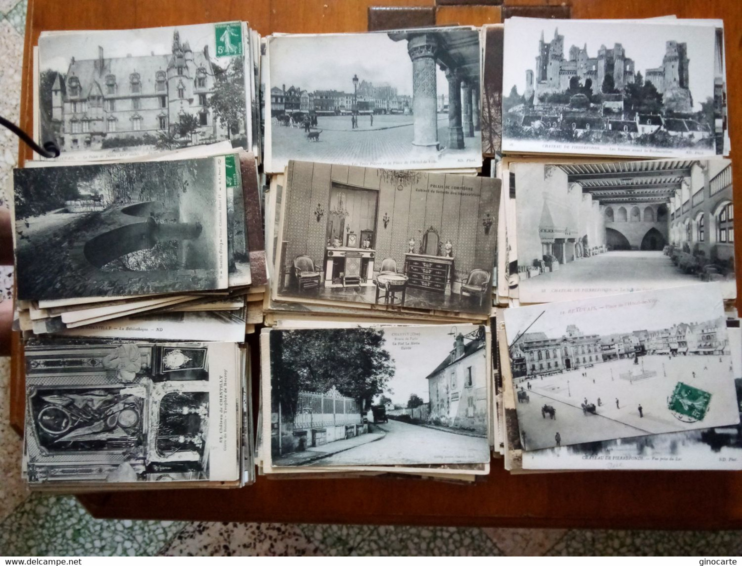 Lot 1200 Cpa 60 Oise Drouille Beauvais Compiegne Chantilly Pierrefonds Etc - 500 Postcards Min.