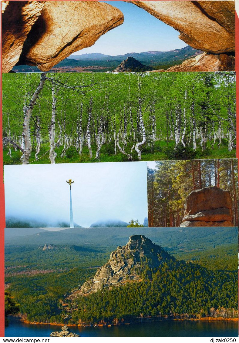 Kazakhstan 2021. A Set Of 14 Post Cards With Views Of Borovoe. - Kazakistan