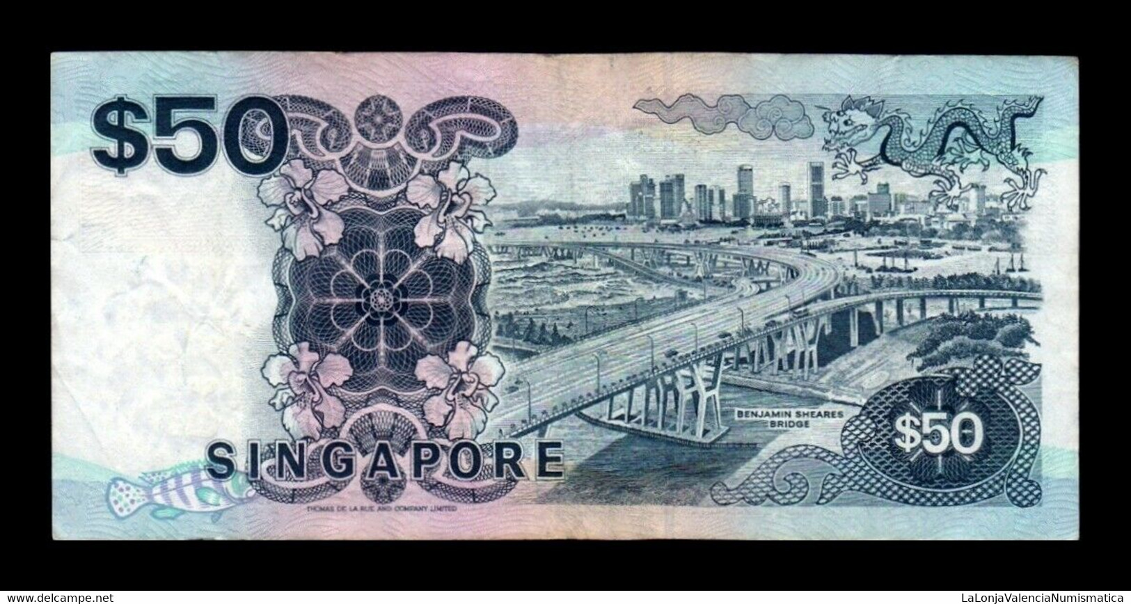 Singapur Singapore 50 Dollars 1997 Pick 36 T.679 BC/MBC F/VF - Singapore