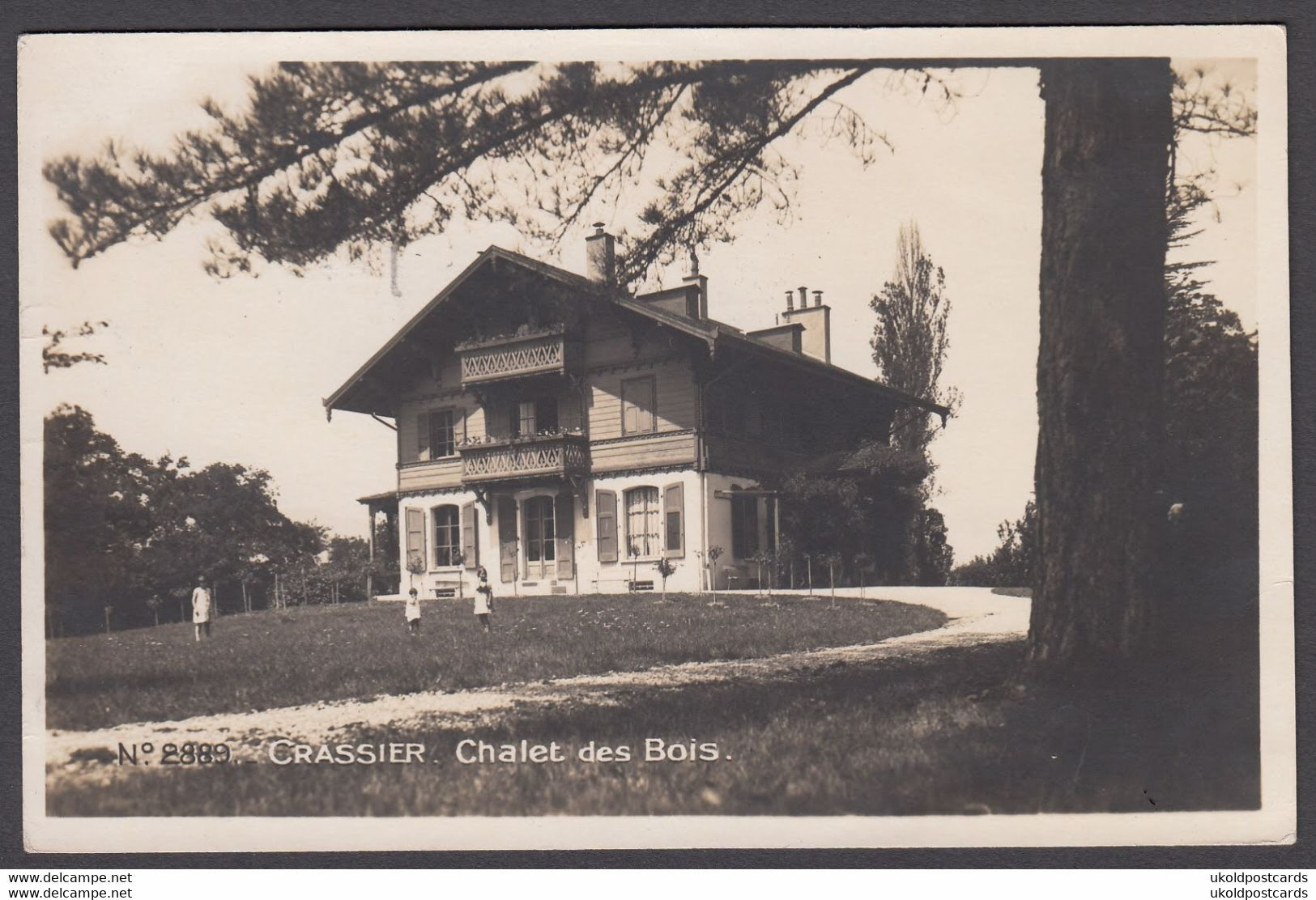 CPA  Suisse, CRASSIER, Chalet Des Bois, Carte Photo, 1929 - Crassier