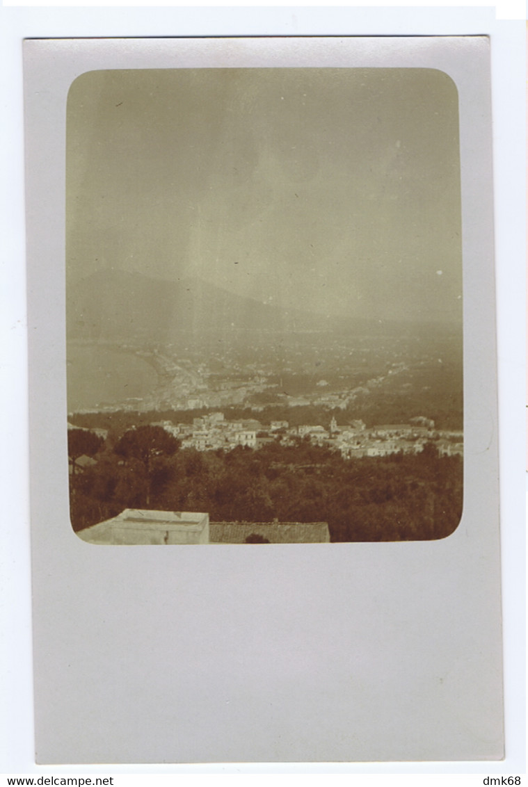 CASTELLAMMARE DI STABIA - PANORAMA DAI MONTI LATTARI  - CARTOLINA FOTOGRAFICA - 1910 (11257) - Castellammare Di Stabia