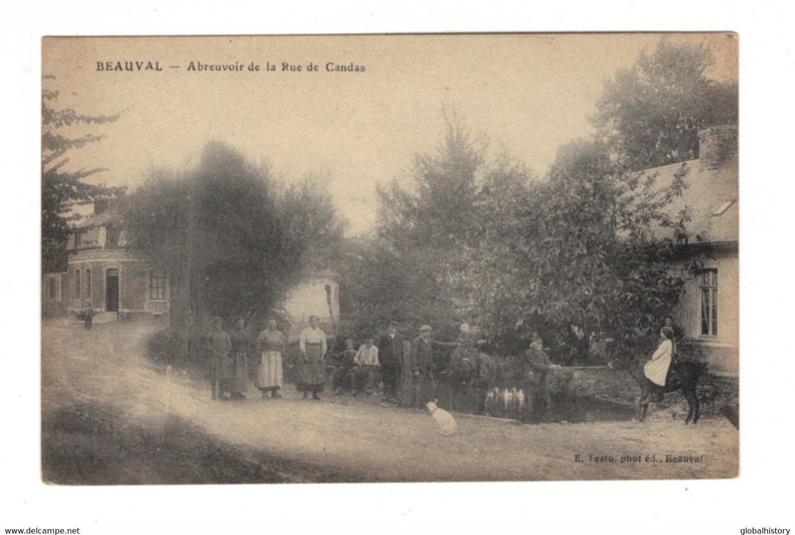 DH1018 - SOMME - BEAUVAL - ABREUVOIR DE LA RUE DE CANDAS - Beauval