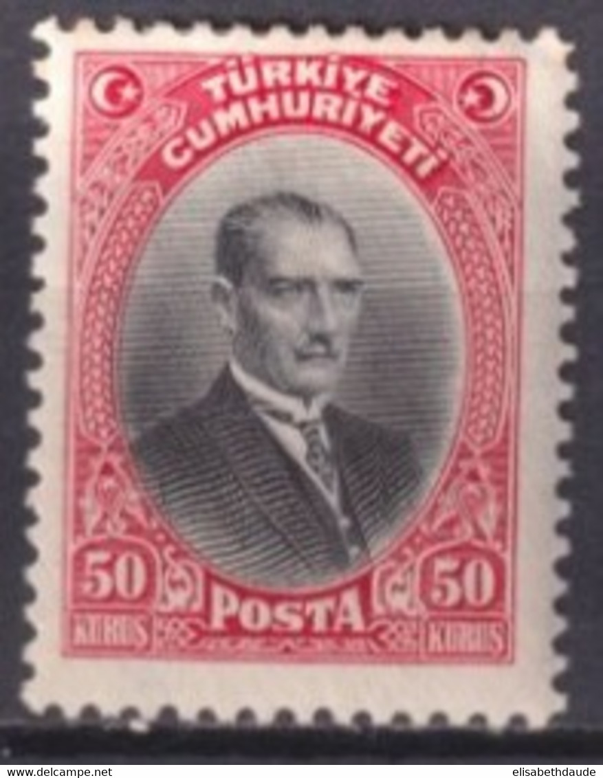 TURQUIE - 1929 - YVERT N°749 * MH - COTE = 60 EUR - Ungebraucht