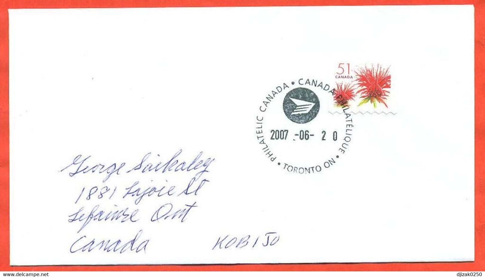 Canada 2007. The Envelope  Passed Through The Mail. - Cartas & Documentos