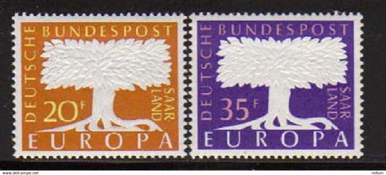 Sarre - Europa CEPT 1957 - Yvert Nr. 384/385 - Michel Nr. 402/403 ** - 1957