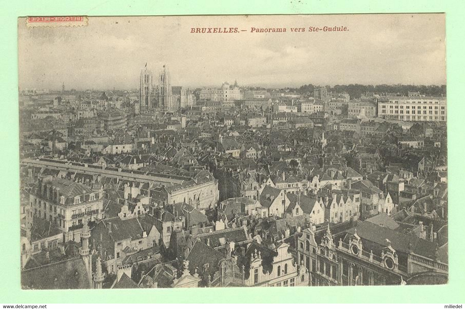 T2454 - BELGIQUE - Bruxelles - Panorama Vers Ste-Gudule - Panoramische Zichten, Meerdere Zichten