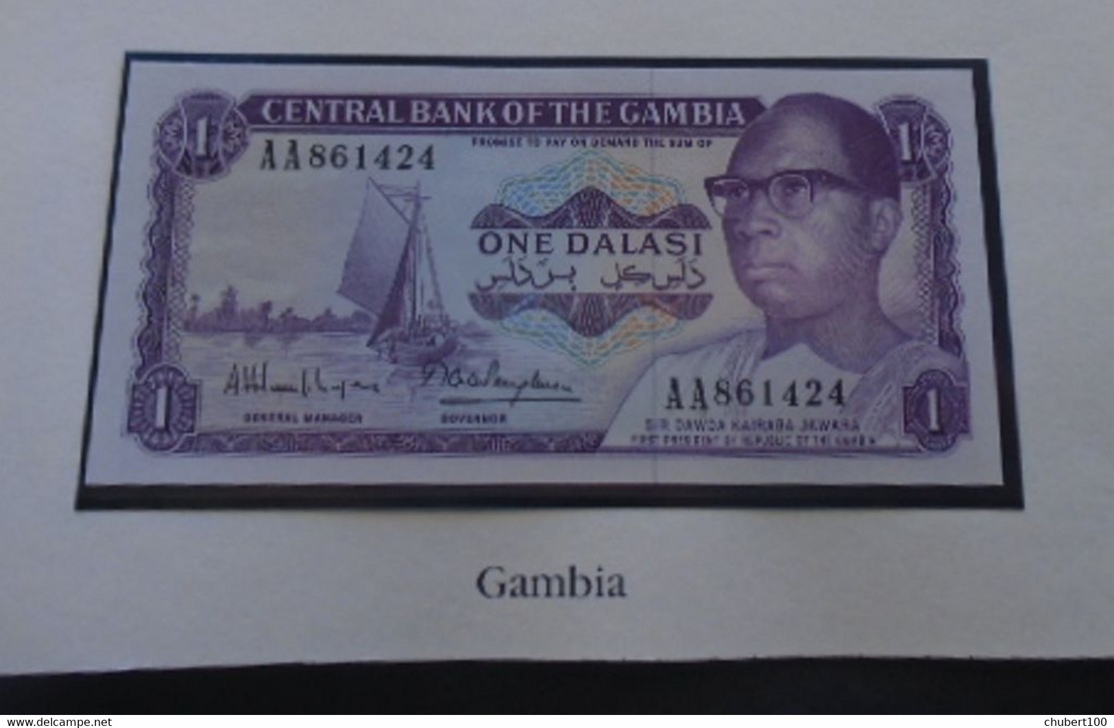 GAMBIA , P 4f + 4g , 1 Dalasi , ND 1972 - 1986, UNC  Neuf , 3 Notes - Gambia