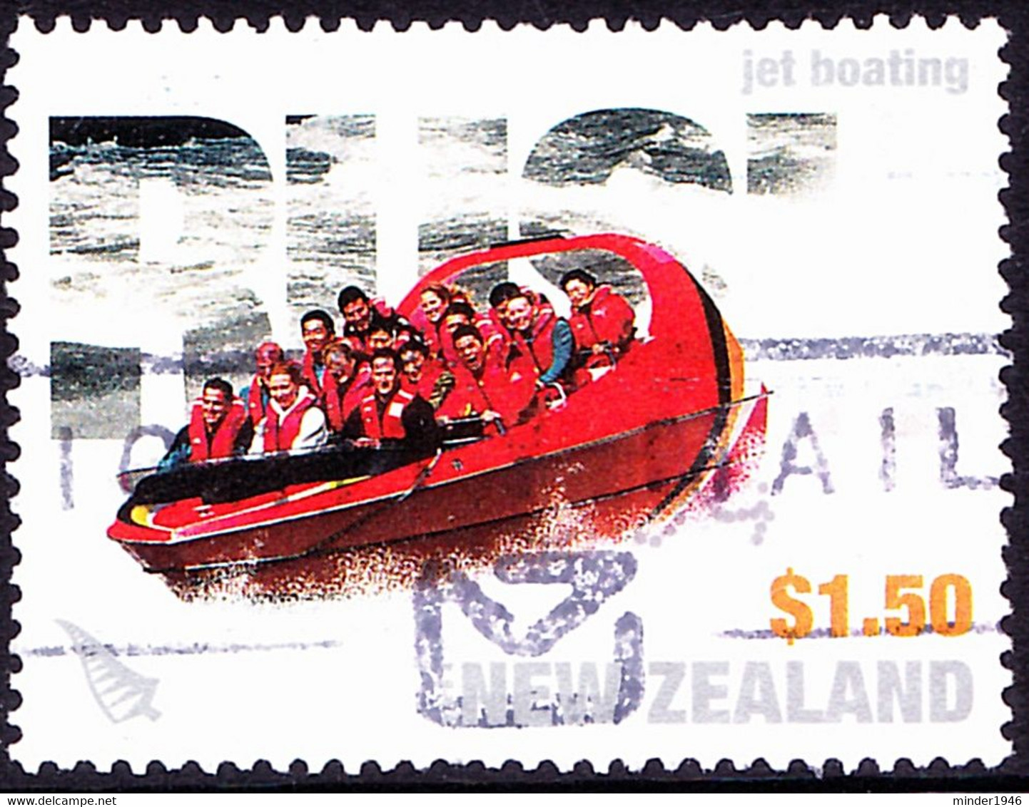 NEW ZEALAND 2004 $1.50 Multicoloured, Extreme Sport-Jet Boating SG2754 Used - Gebruikt