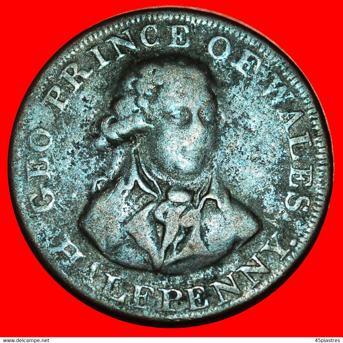 * CONDER PENNY: IRELAND And GREAT BRITAIN ★ HALFPENNY (1787-1797) GEO PRINCE OF WALES! LOW START ★ NO RESERVE! - Maundy Sets & Gedenkmünzen