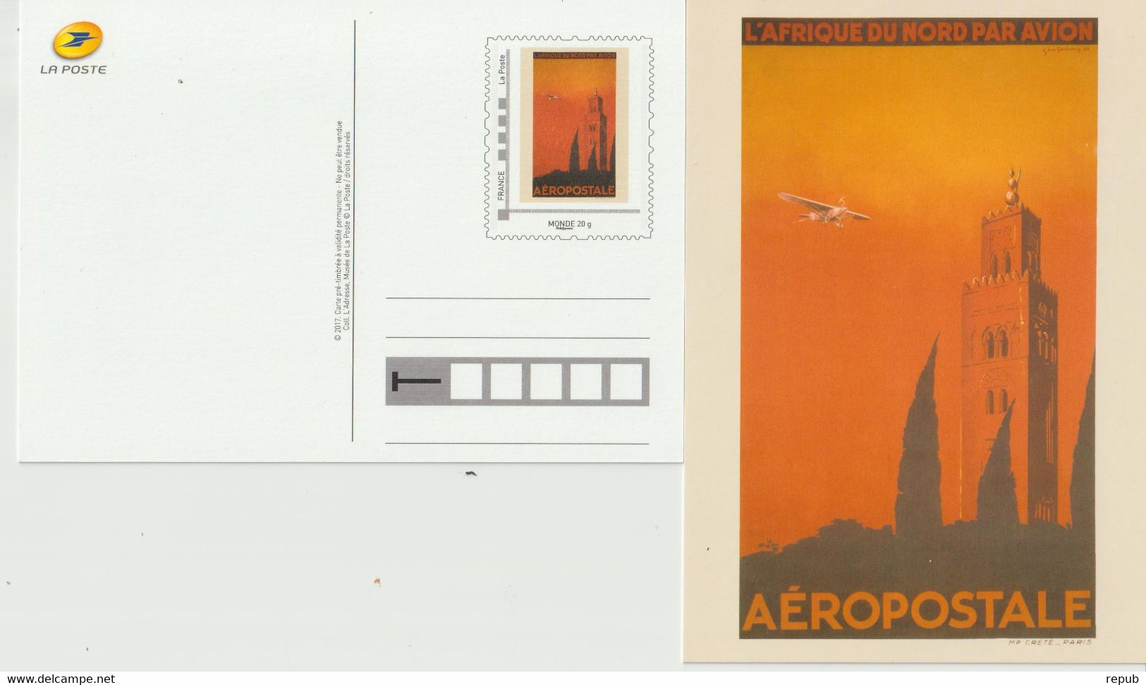 France Entier Aéropostale Neuf - Official Stationery