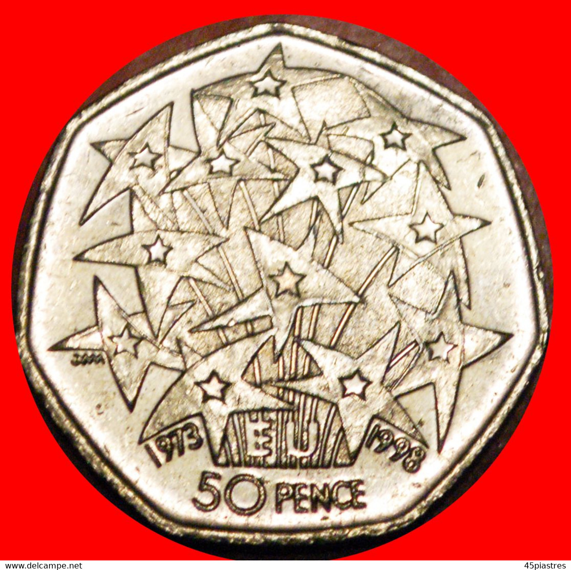 * STARS (1998-2009): GREAT BRITAIN ★ 50 PENCE 1973 1998!★LOW START ★ NO RESERVE! - Maundy Sets & Gedenkmünzen