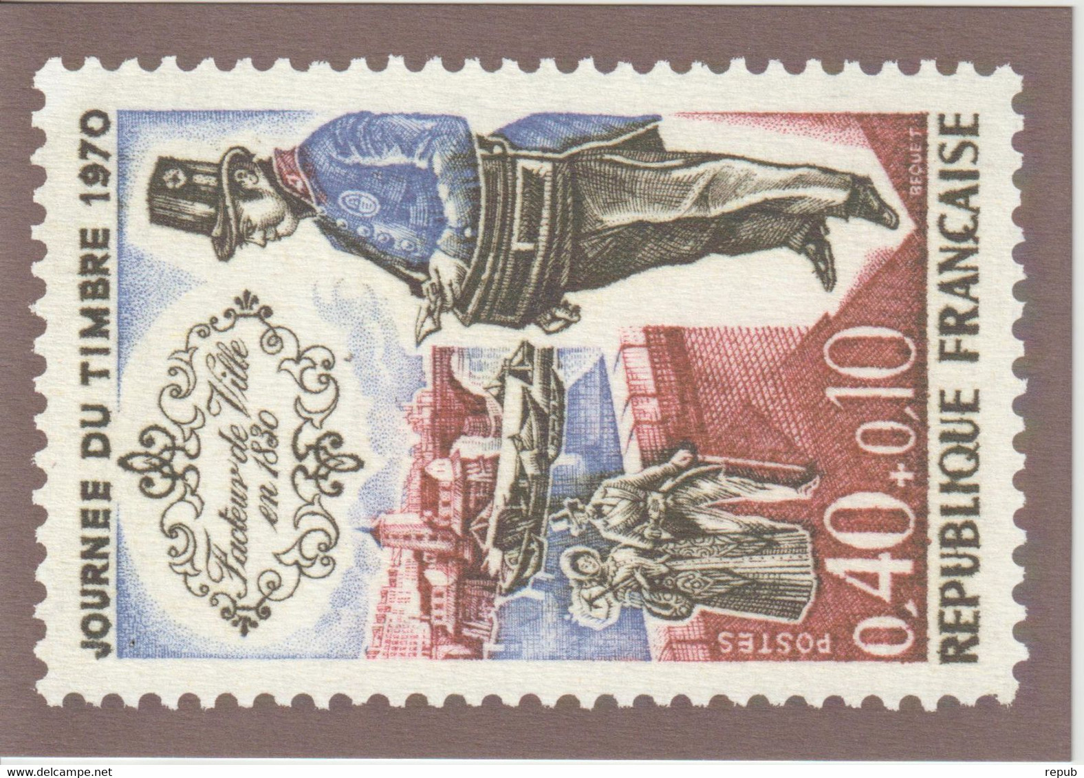 France Entier Journée Du Timbre 1970 Neuf - Pseudo-officiële  Postwaardestukken