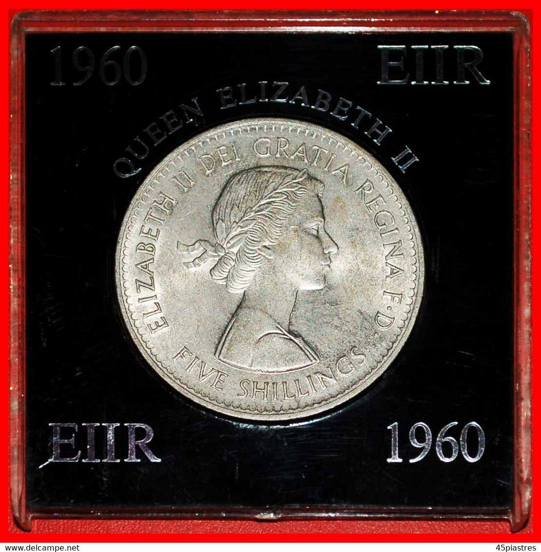 * USA EXHIBITION: GREAT BRITAIN ★ 5 SHILLINGS 1960! IN ORIGINAL COIN BOX!★LOW START ★ NO RESERVE! - Maundy Sets & Gedenkmünzen