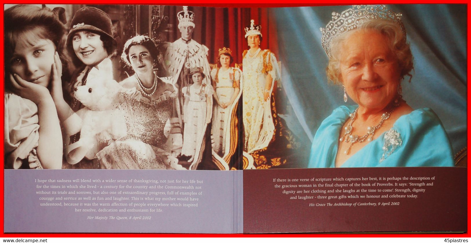 * QUEEN MOTHER (1900-2002): GREAT BRITAIN ★ 5 POUNDS 2002 BU UNCOMMON!★LOW START ★ NO RESERVE! - Maundy Sets & Herdenkings