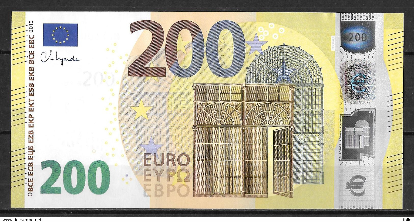 AUTRICHE - AUSTRIA - 200 € - NB - N004 A3 - UNC - Lagarde - 200 Euro