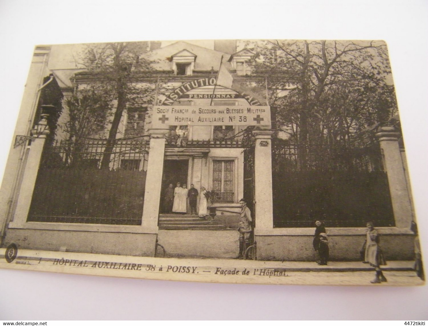 CPA - Poissy (78) - Hôpital Auxiliaire N° 38 - Façade Hôpital - 1915 -  SUP-  (GR 50) - Poissy