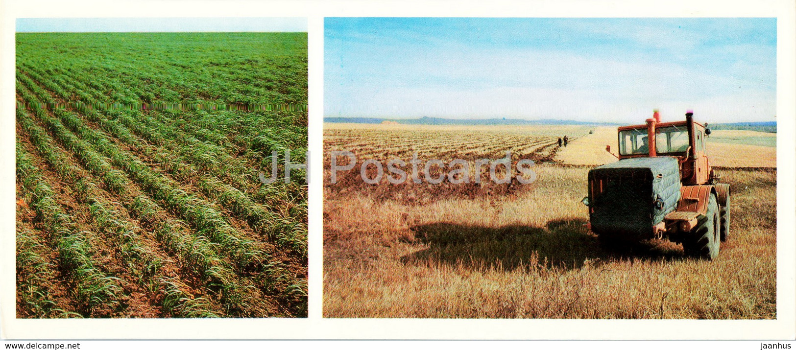 Balkashinsky District - Autumn Plowing - Tractor - 1976 - Kazakhstan USSR - Unused - Kazajstán