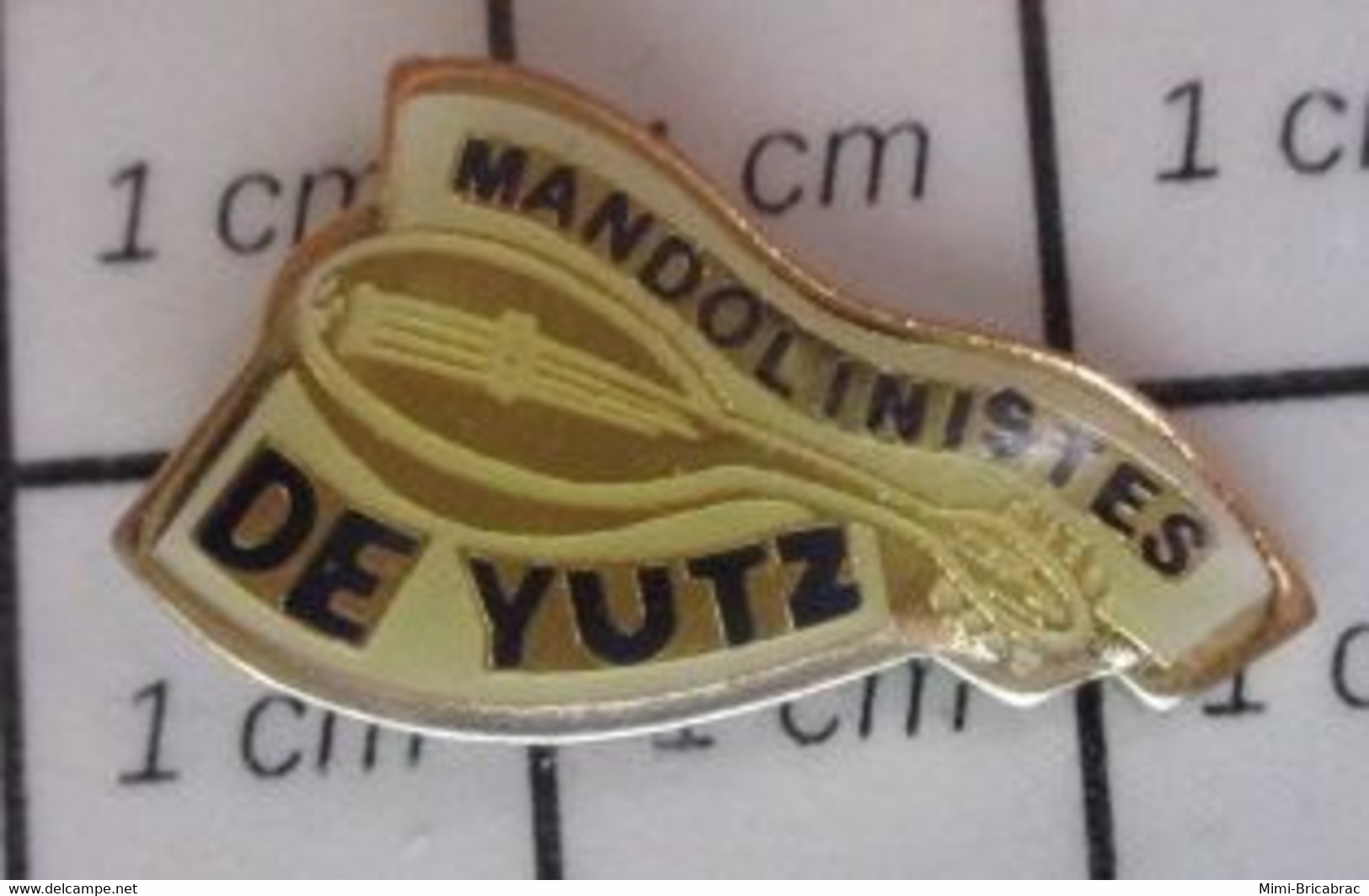 1922 Pin's Pins / Beau Et Rare / THEME : MUSIQUE / MANDOLINE MANDOLINISTES DE YUTZ Moselle En Région Grand Est - Musique