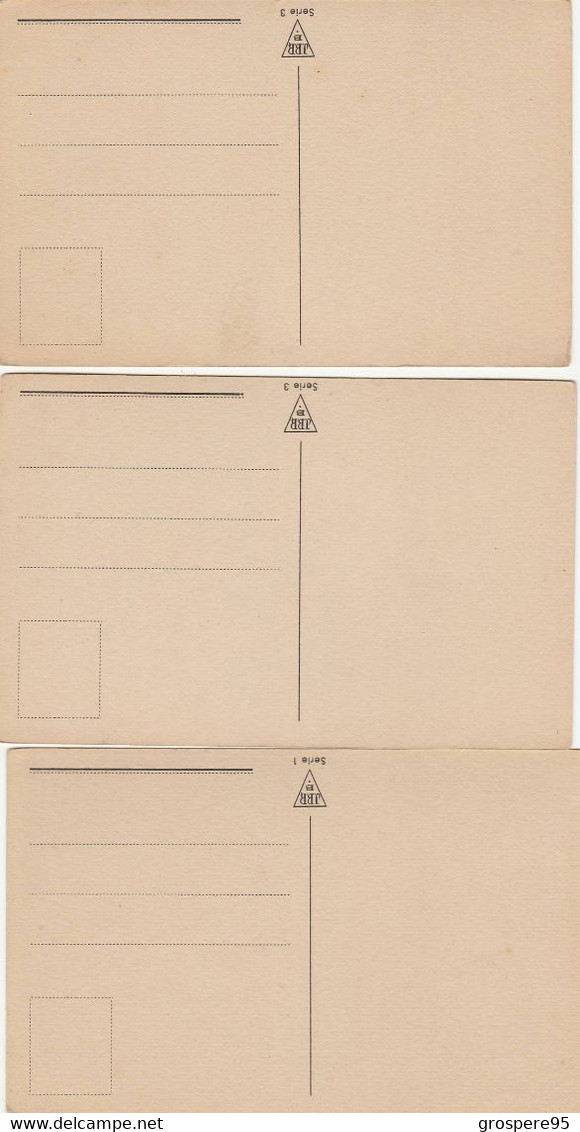 ILLUSTRATEUR JORGE RIBERA 3 CARTES ESPAGNOLE - Otros & Sin Clasificación