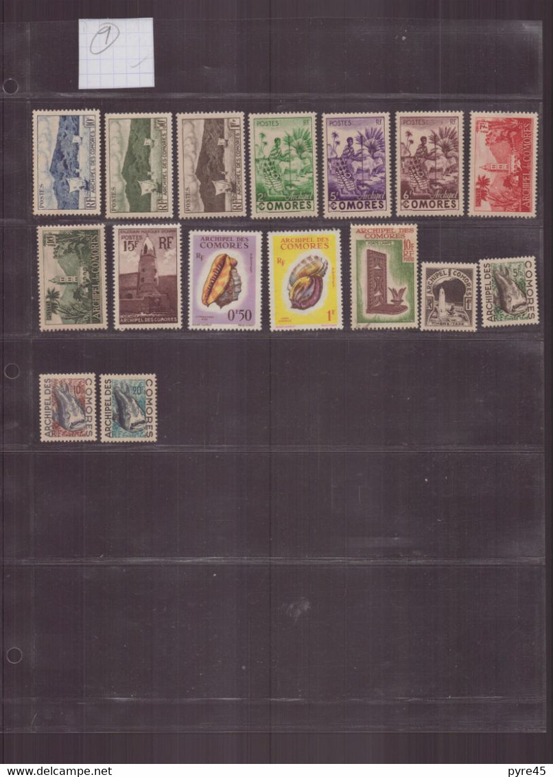 Comores, Lot 18, Timbres Toutes Périodes, Neufs Et Oblitérés - Autres & Non Classés