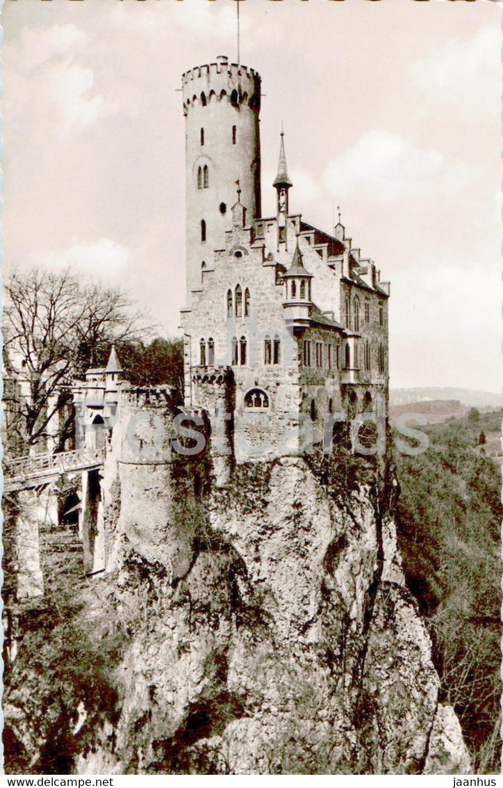 Schloss Lichtenstein - Castle - Old Postcard - Germany - Used - Bad Teinach