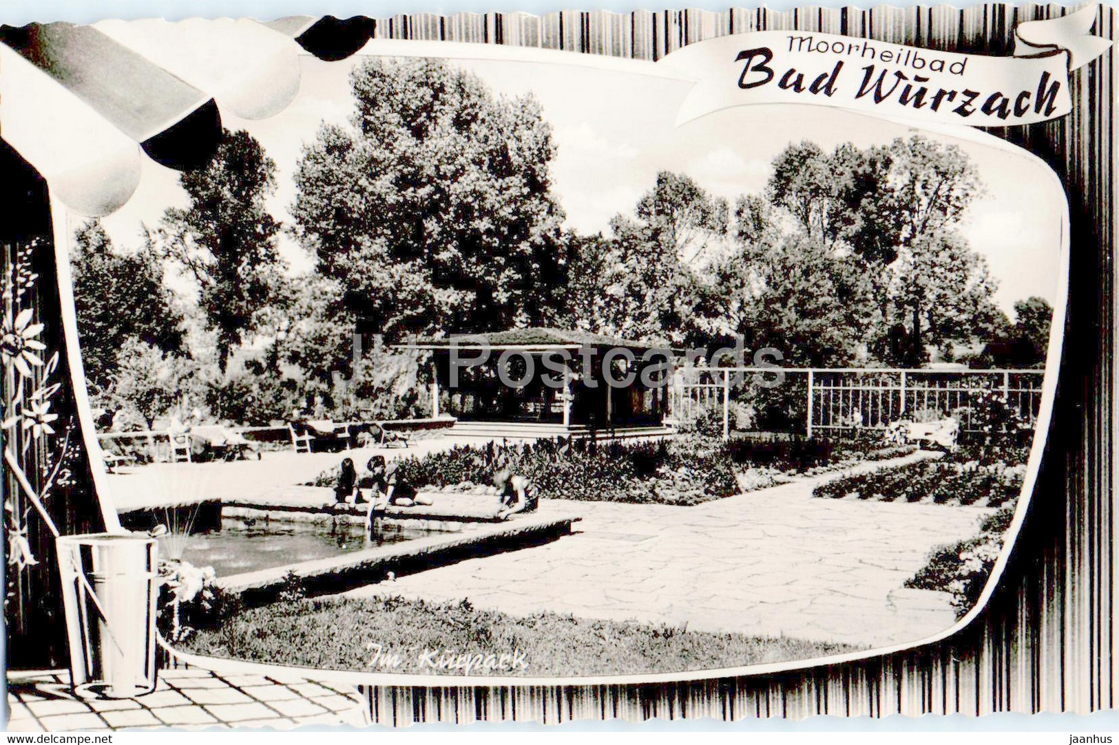 Moorheilbad Bad Wurzach - Im Kurpark - 1959 - Old Postcard - Germany - Used - Bad Wurzach