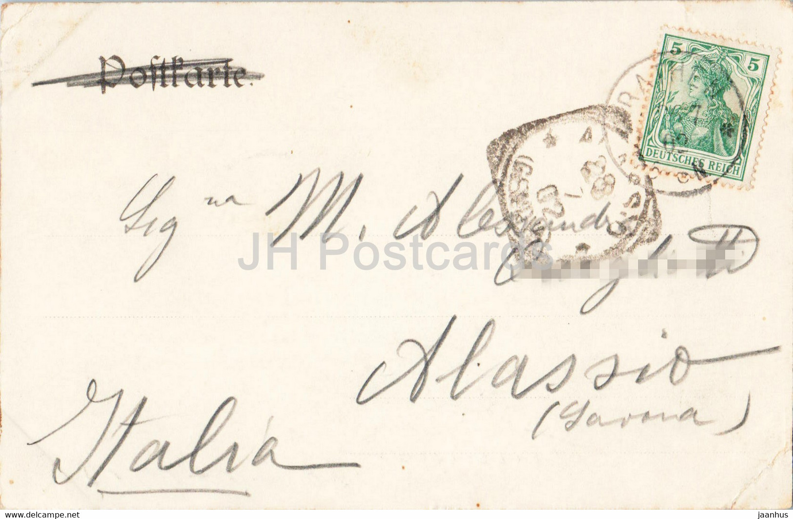 Sachs Schweiz - Die Basteibrucke - 219 - Old Postcard - 1902 - Germany - Used - Bastei (sächs. Schweiz)