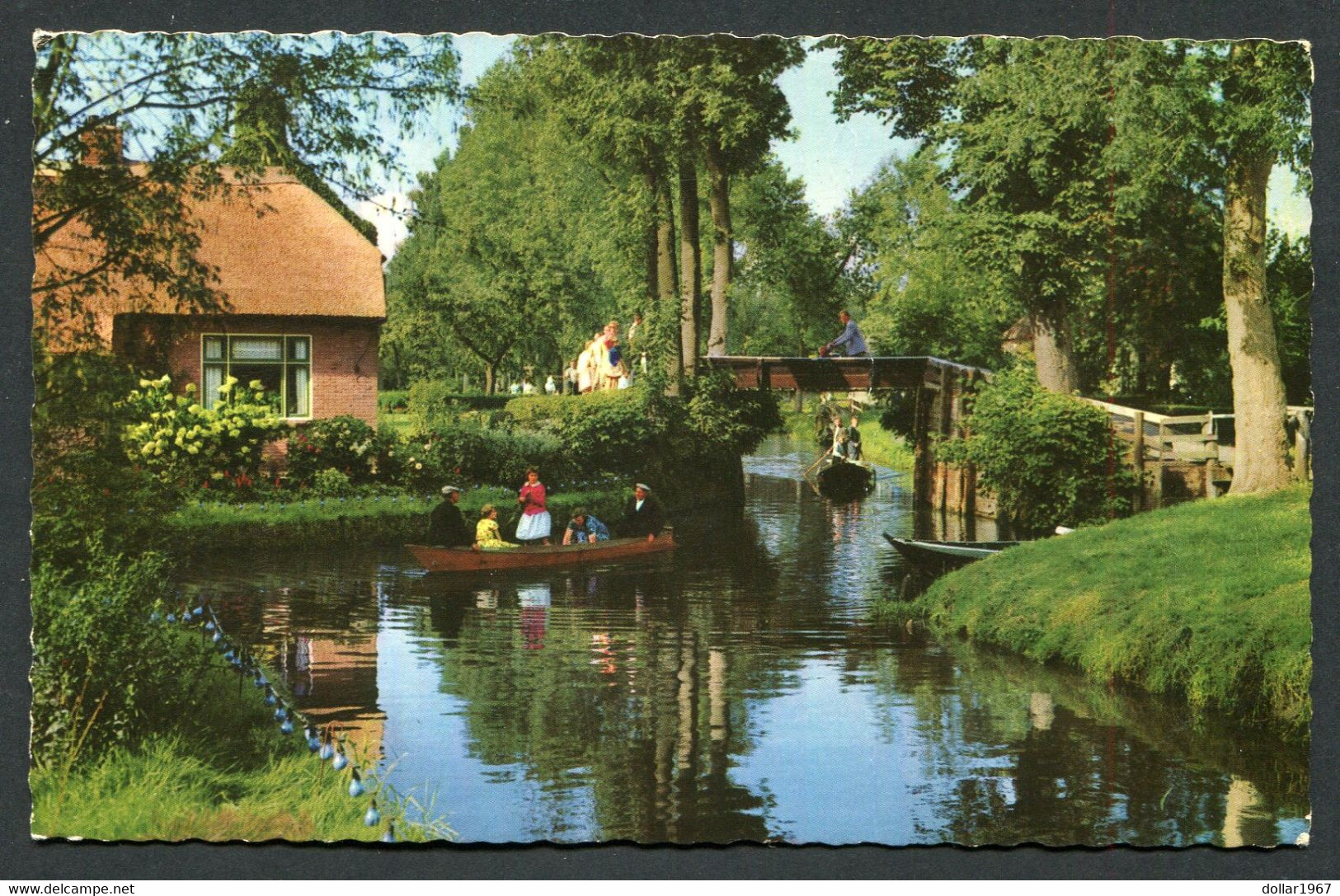 Jachthavenbedrijf " Beulakerwiede "  Giethoorn  -  Used  27-5-1960  - Scans For Condition (Originalscan !!) - Giethoorn