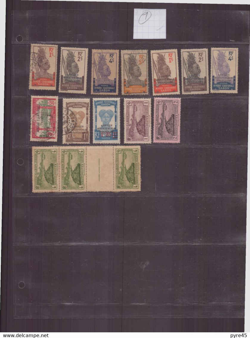 Gabon, Lot 28, Timbres Toutes Périodes, Neufs Et Oblitérés - Sonstige & Ohne Zuordnung