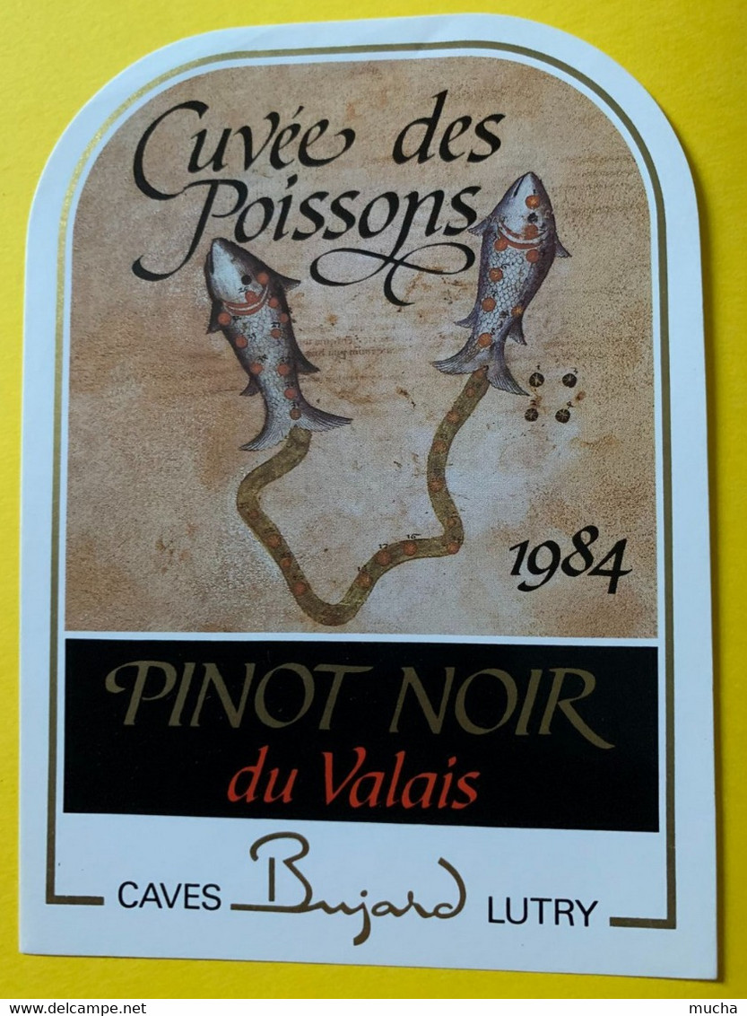 19753 - Signe Du Zodiaque Cuvée Des Poissons  1984 Pinot Noir Du Valais - Fishes