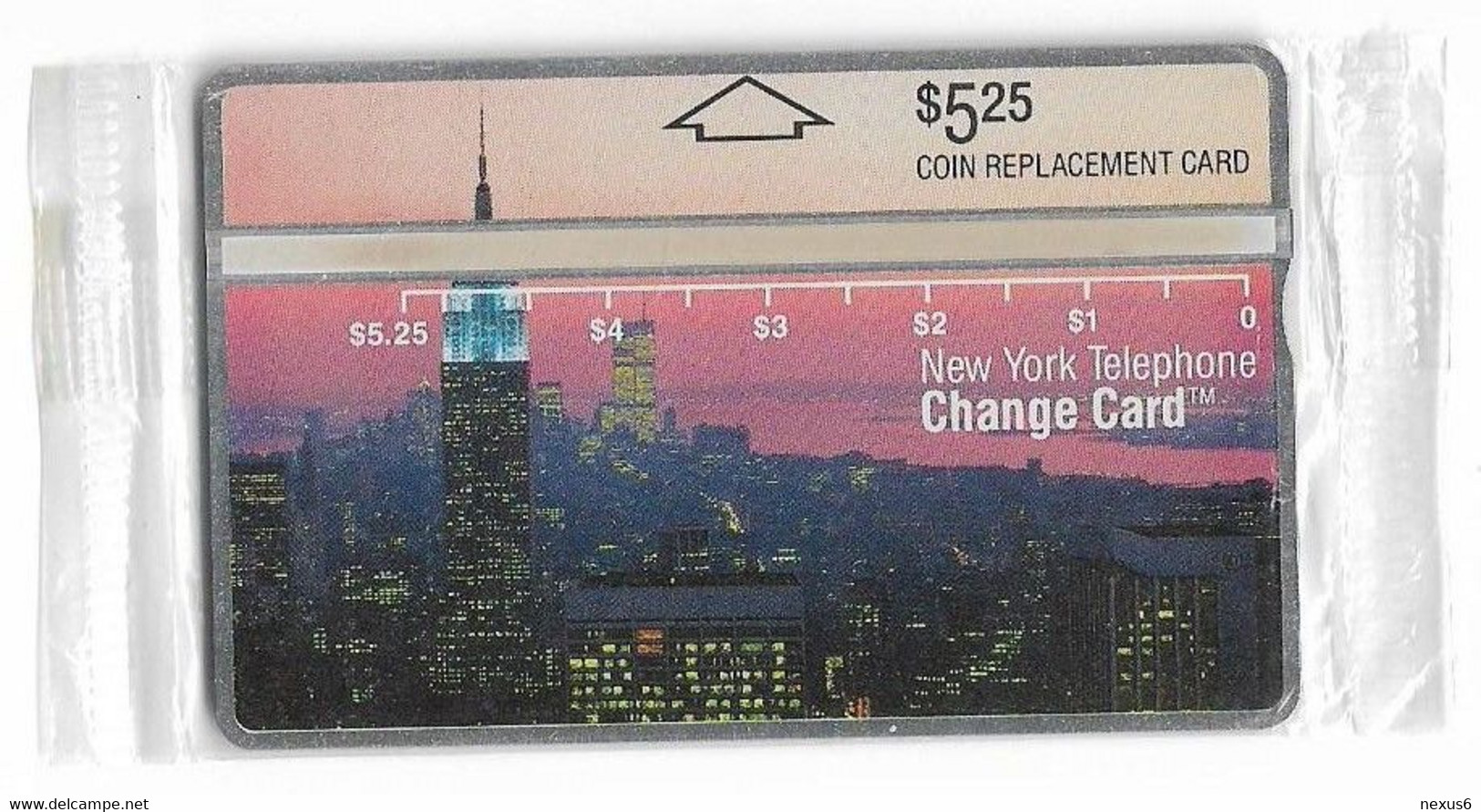 USA - Nynex (L&G) - Skyline White Letters (CN. Behind Blister), 5.25$, NSB - [1] Hologrammkarten (Landis & Gyr)