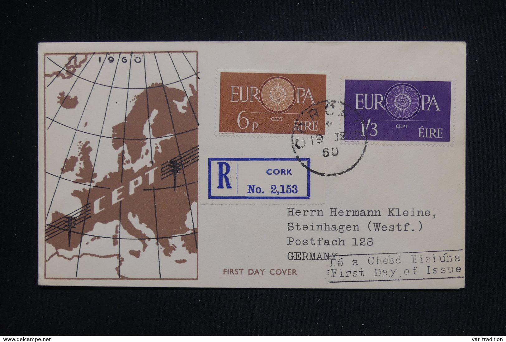 IRLANDE - Enveloppe FDC En 1960 - Europa - En Recommandé Pour L'Allemagne - L 126094 - FDC